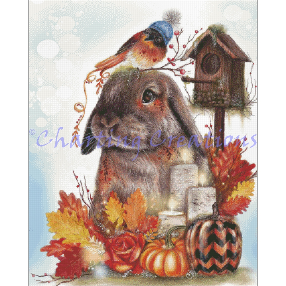 Autumn Greetings Bunny